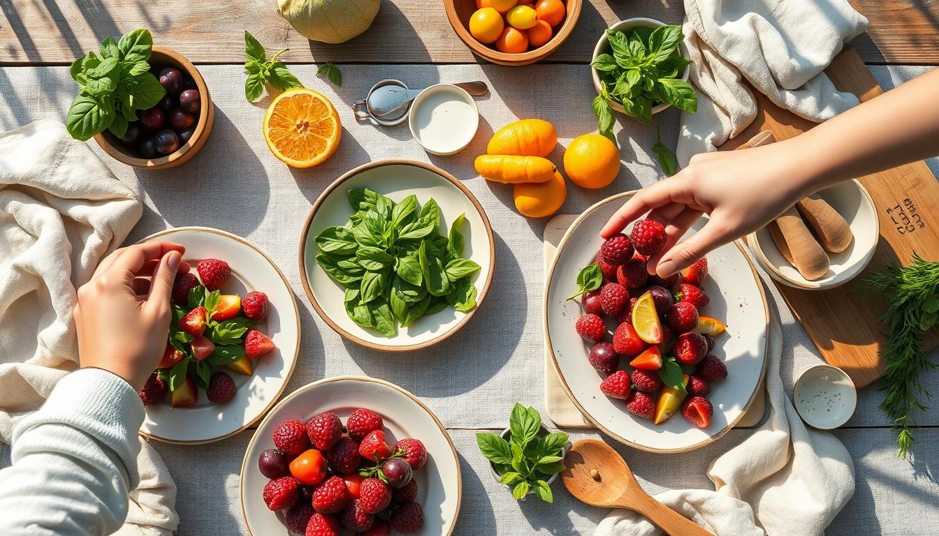Home cook preparing ingredients in the kitchen