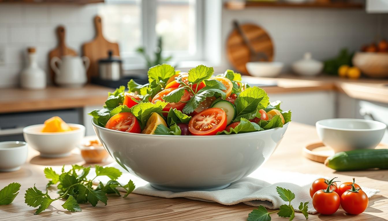 Healthy home cooking bowl